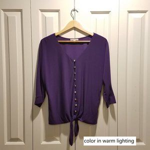 Notations V-Neck Blouse